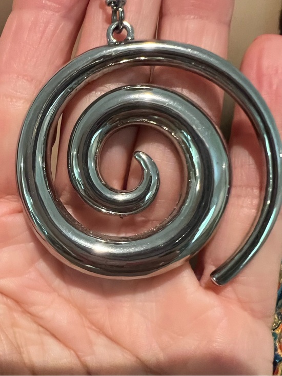Free People Jewelry - Free People Spiral Metal Lala Pendant Necklace